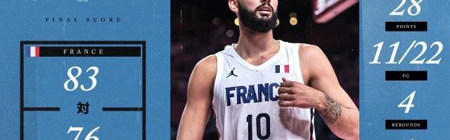 再负法国结束奥运25连胜！美国男篮继续自我催眠
